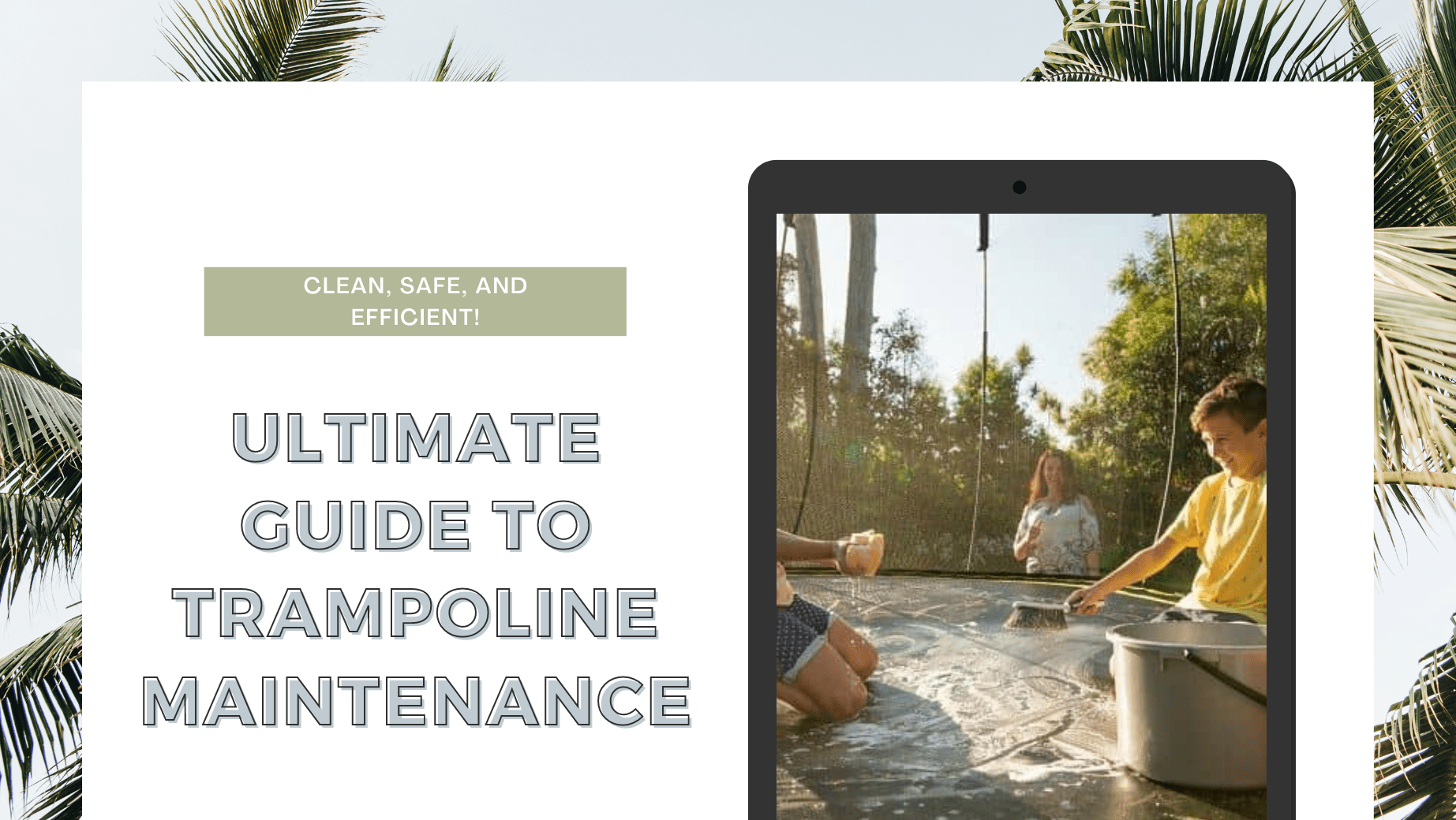 Ultimate Guide to Trampoline Maintenance: Clean, Safe, and Efficient! KENSONE Ultimate Guide to Trampoline Maintenance: Clean, Safe, and Efficient! KENSONE