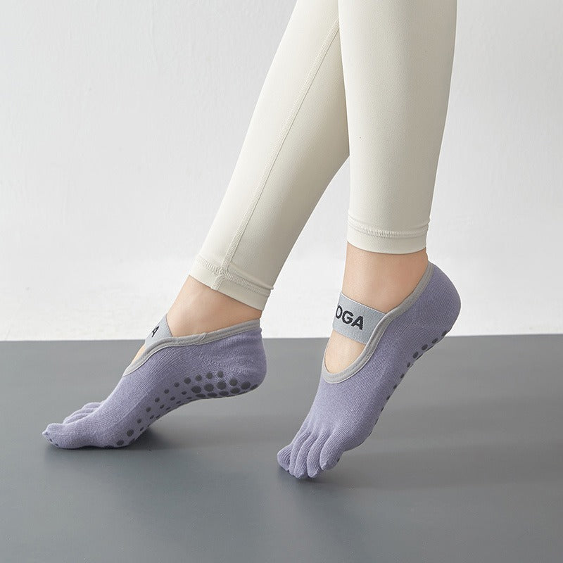 Ankle-Length No-Slip Grip Socks - Breathable Mesh for Hot Yoga and Summer Workouts
