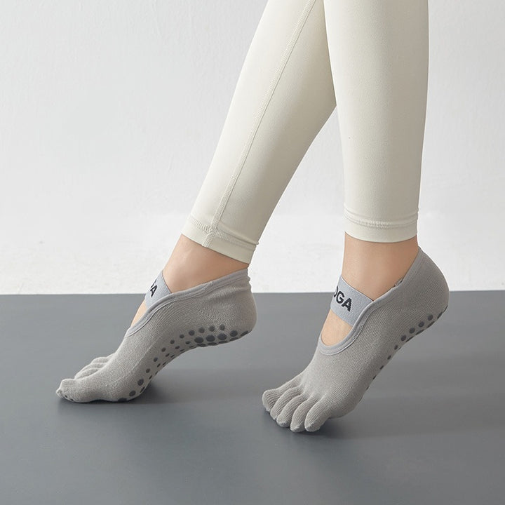 No-Slip Grip Socks - Non-Skid Bottoms for Yoga, Pilates, and Barre Studio Workouts
