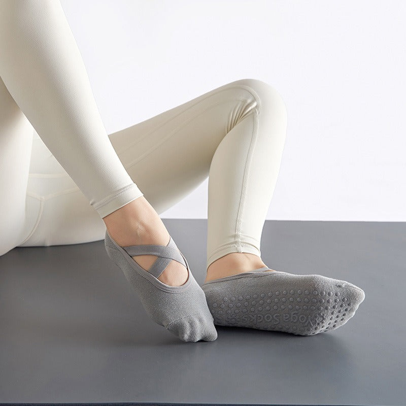 No-Slip Grip Socks for Yoga, Pilates & Barre - Non-Skid Soles