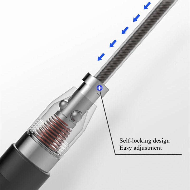 Speed jump rope for Crossfit – lightweight handles & adjustable cable for HIIT training.