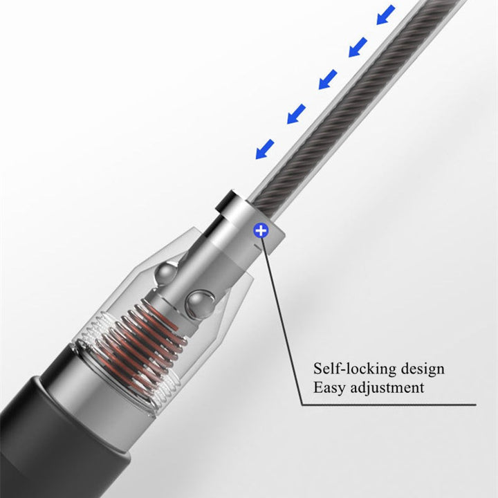 Speed jump rope for Crossfit – lightweight handles & adjustable cable for HIIT training.