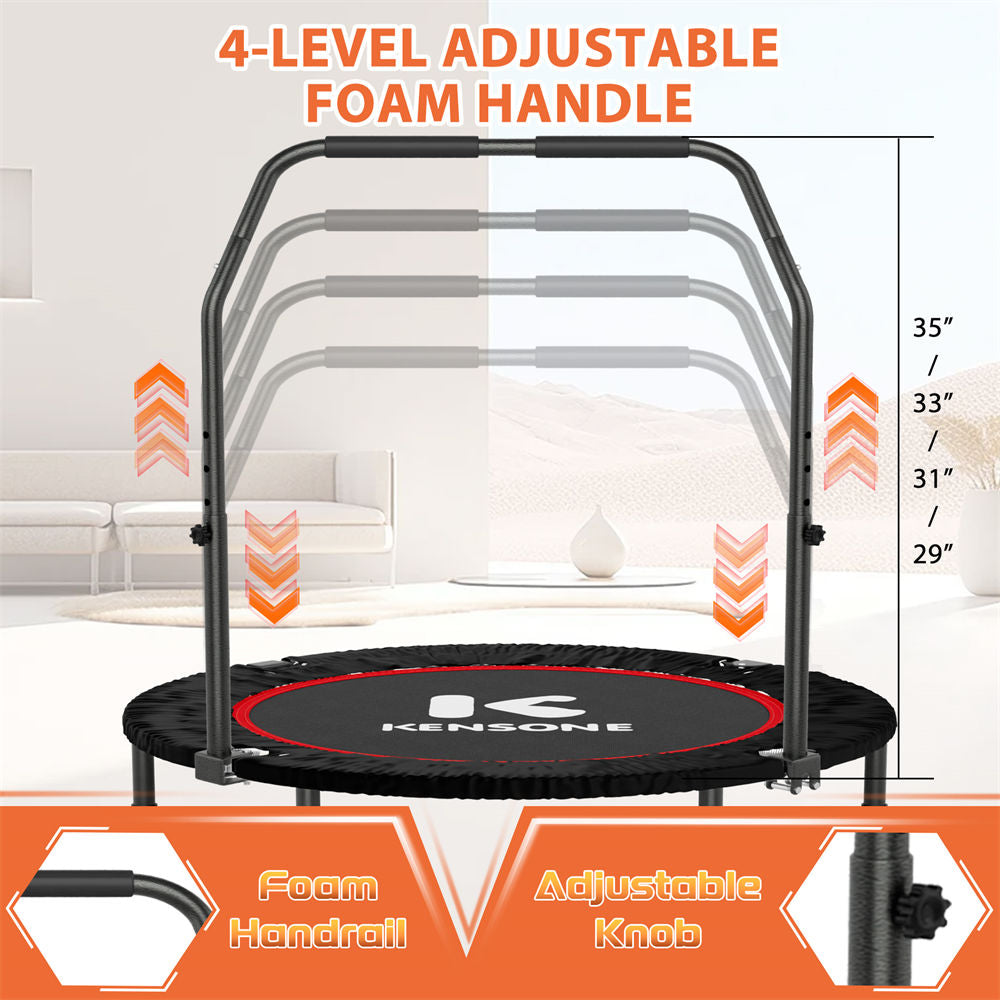 Ideal 40-inch U-Bar trampoline for effective home workouts.