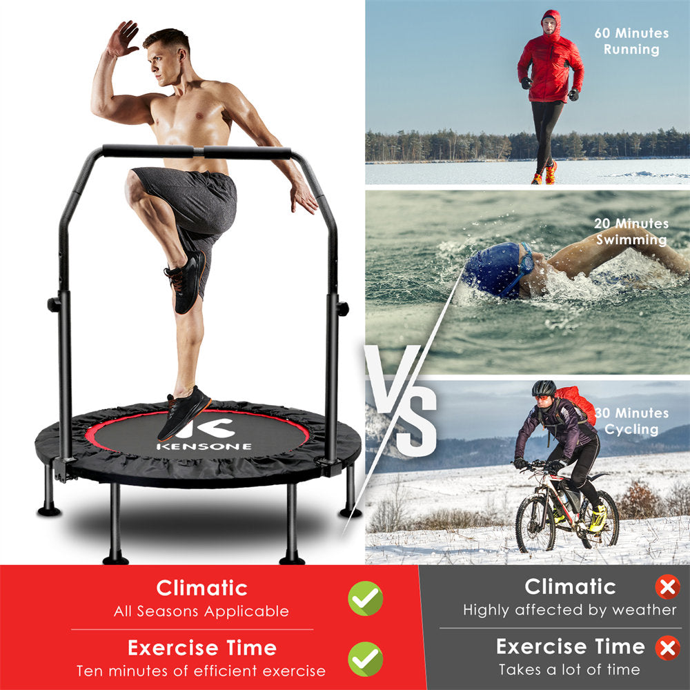 Trampoline workout Vs. Running, Swimming, and Cycling