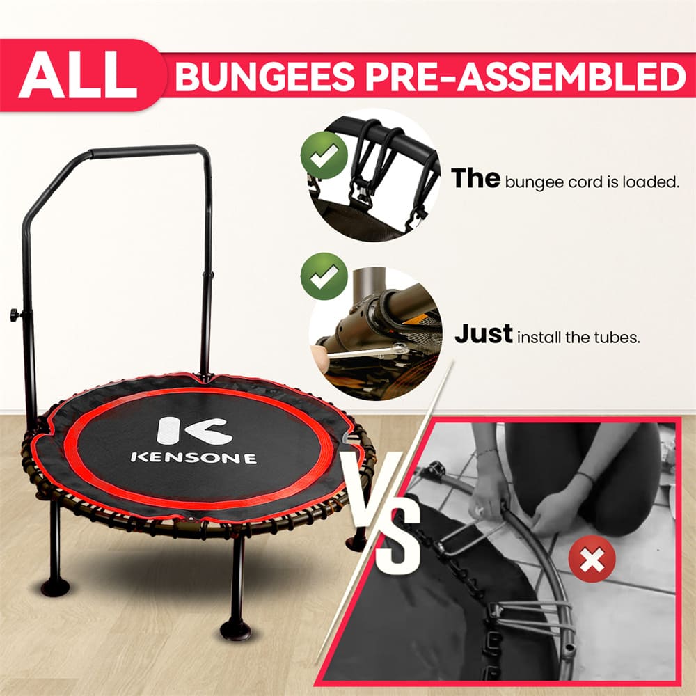 KA U-Bar 40" Bungee Trampoline Red