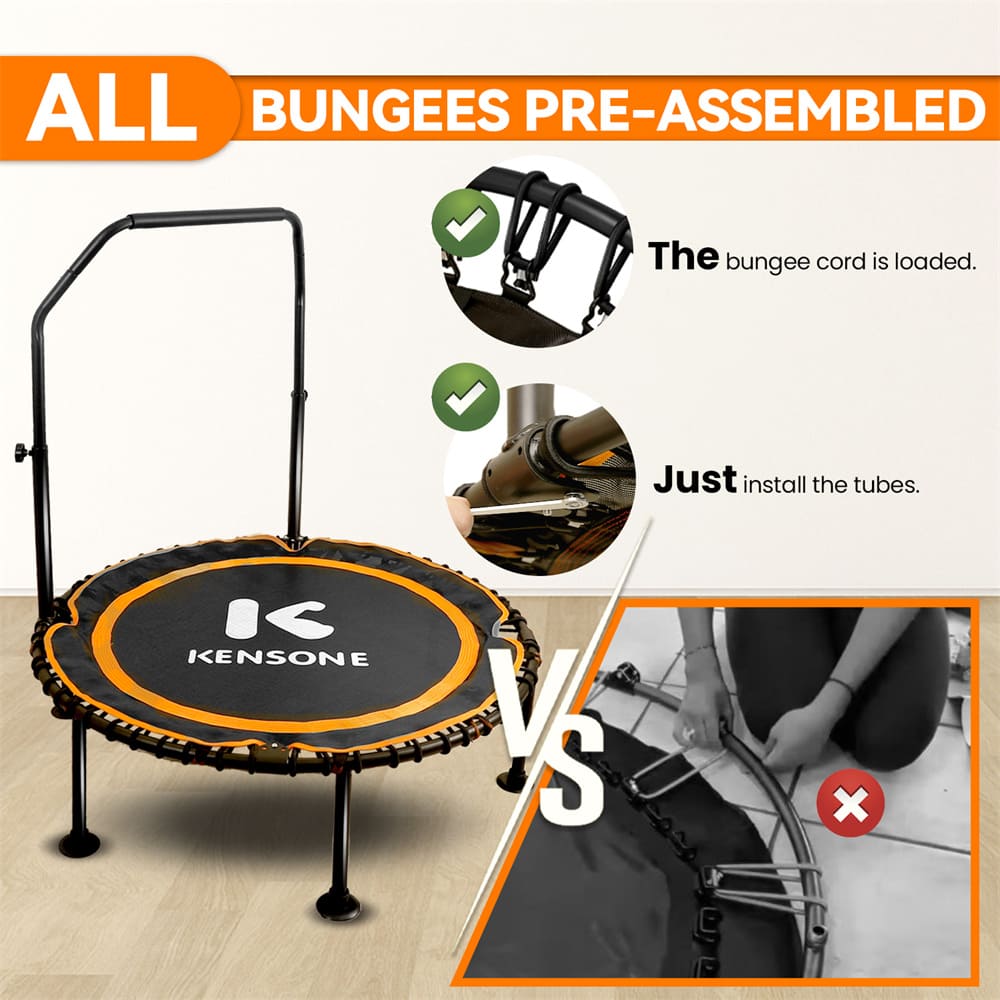 KA U-Bar 40" Bungee Trampoline Orange