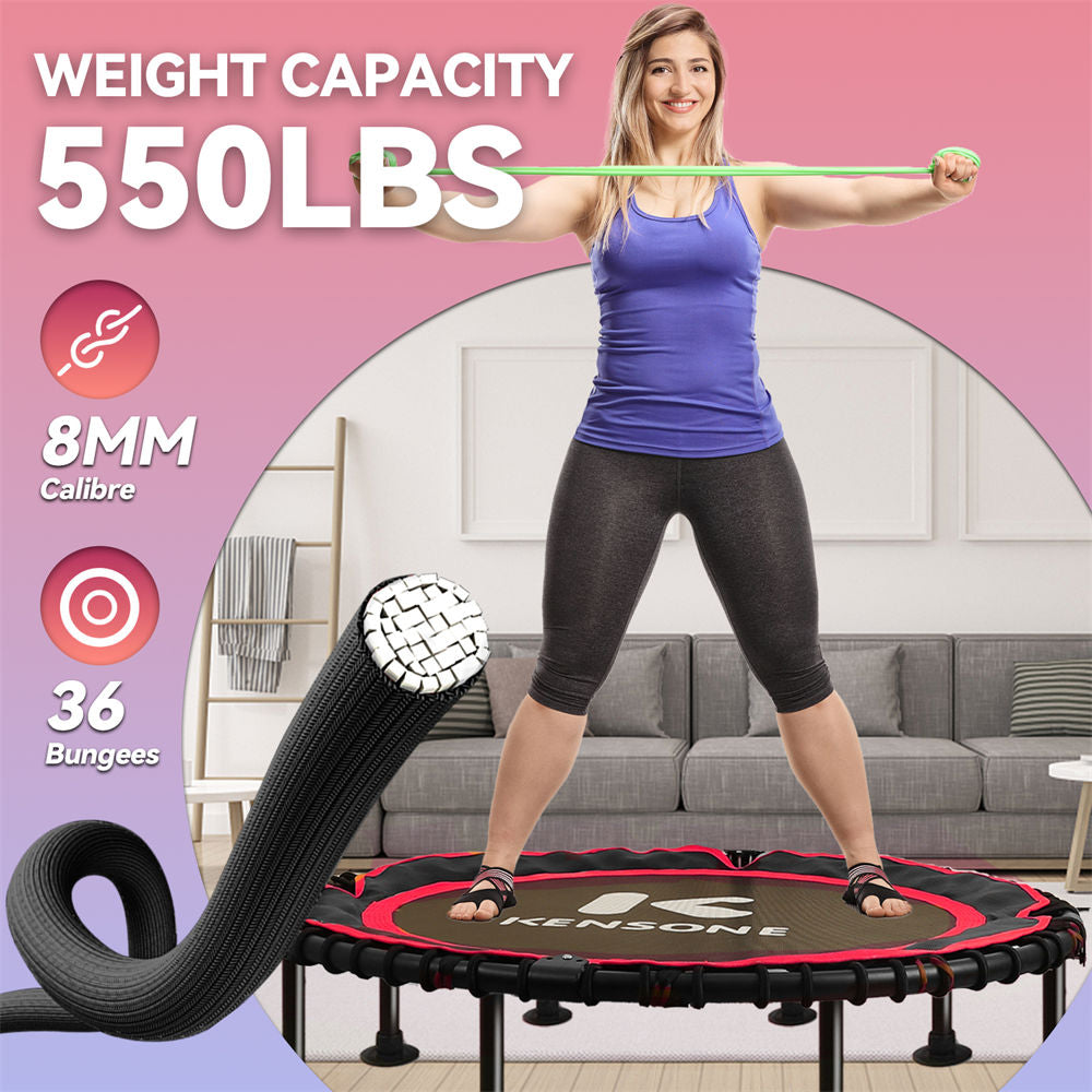 Rebounder Trampoline For Adults LEAPS REBOUNDS 40 Adjustable