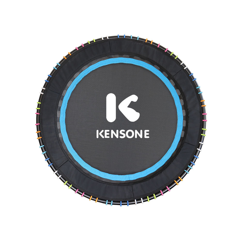 Trampoline with 'Kensone' branding on a white background