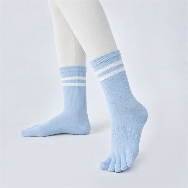 Hohe Socken mit rutschfestem Griff