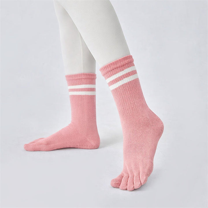 Hohe Socken mit rutschfestem Griff