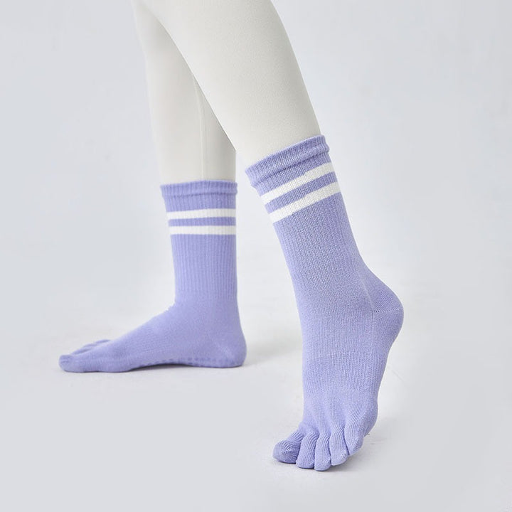 Hohe Socken mit rutschfestem Griff