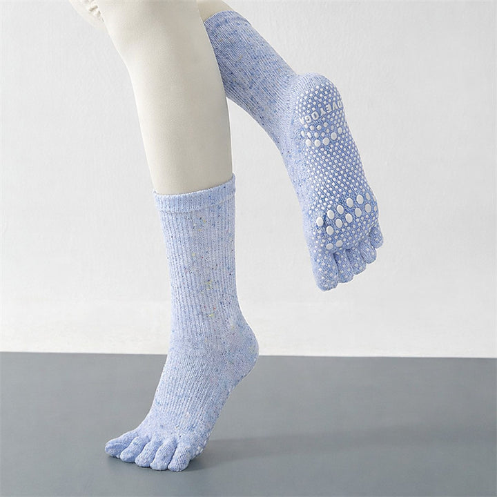 Hohe Socken mit rutschfestem Griff