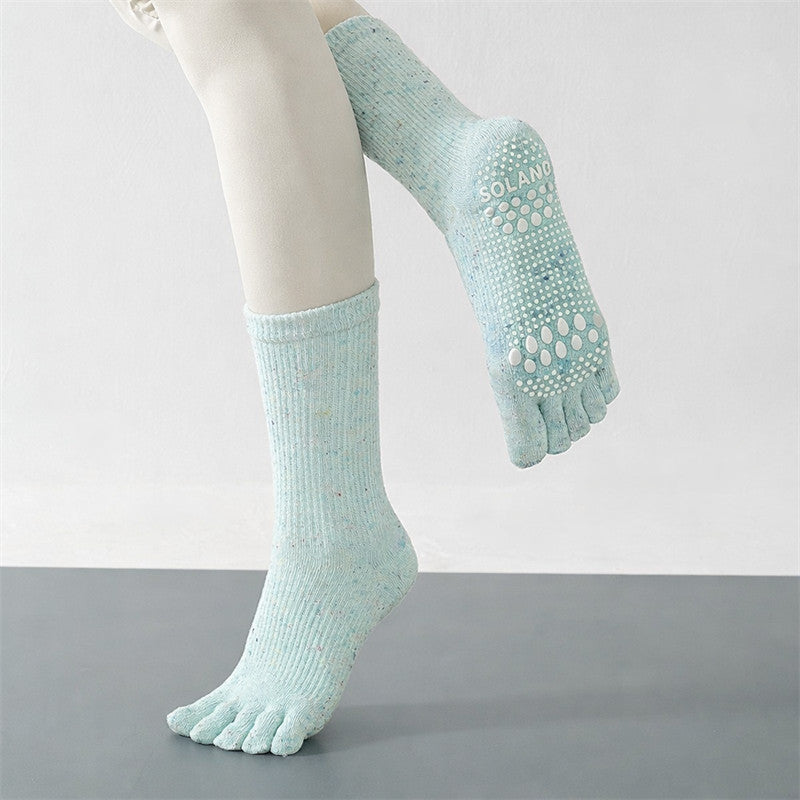 Hohe Socken mit rutschfestem Griff