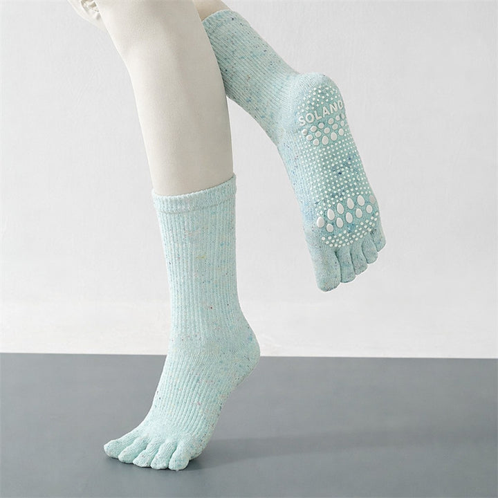 Hohe Socken mit rutschfestem Griff